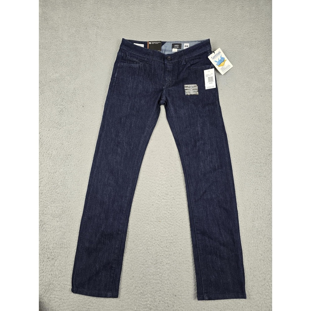 Volcom Jeans Boys 12 Blue Vorta Slim-Form Skinny 26‎ Waist 30 Inseam Denim